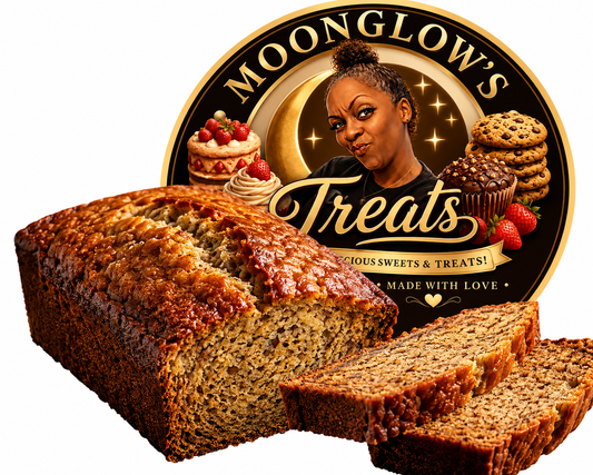 Homestyle Banana Bread Loaf | Freshly Baked by Moonglow's Treats