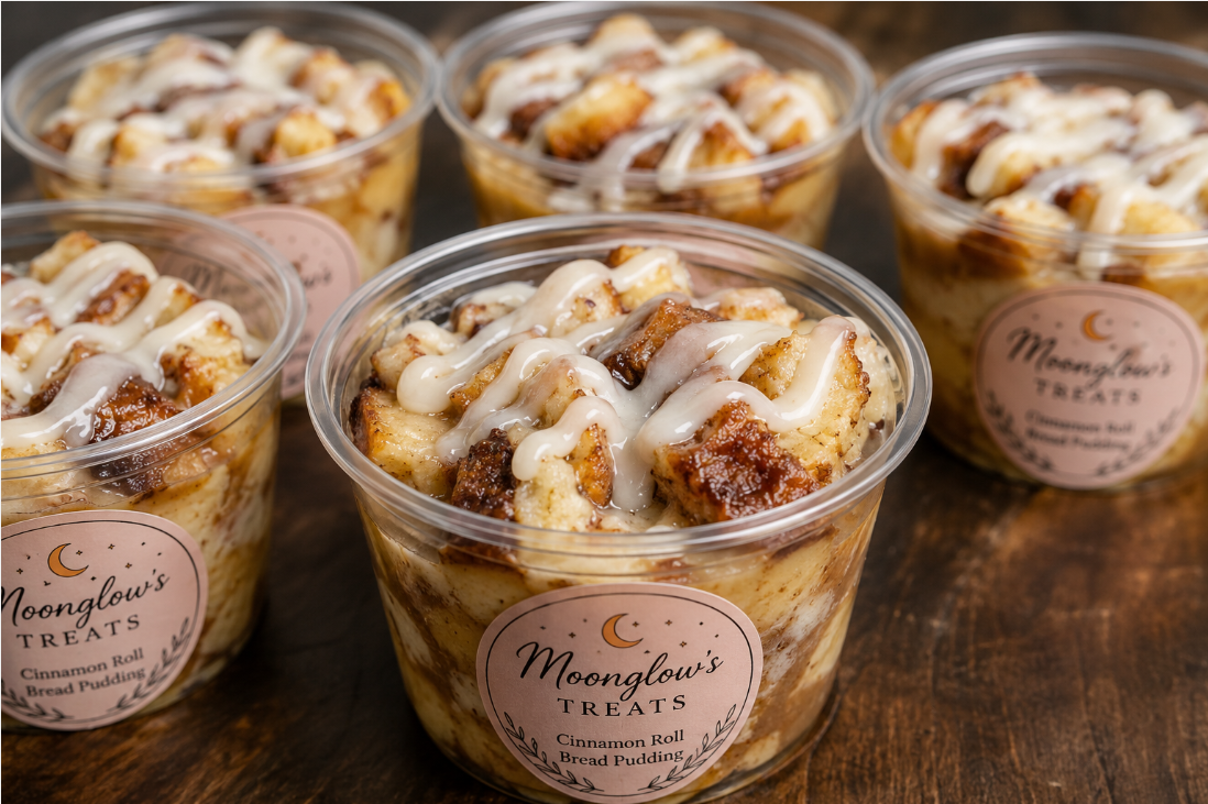 Moonglow's Signature Cinnamon Roll Bread Pudding